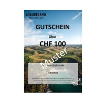 100 CHF Geschenkgutschein Neuseeland Weinboutique