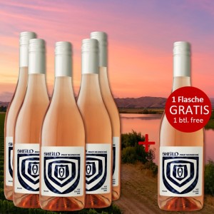 5+1 SHEILD Pinot Meunier Rosé 2023 - 1 Flasche GRATIS